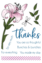 Load image into Gallery viewer, LDRS Clear Stamp Set Lily (3286)