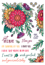 Load image into Gallery viewer, LDRS Creative Stamp & Die Set Crazy for Daisies (3202/8130)