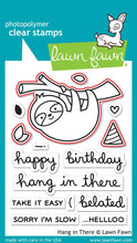 Load image into Gallery viewer, LawnFawn Lawn Cuts Stamp & Die Set Hang in There (LF1312)