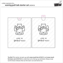 Load image into Gallery viewer, Lawn Fawn Custom Craft Dies - Waving Pull Tab Starter Set (LF2413)