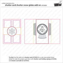 Load image into Gallery viewer, Lawn Fawn Lawn Cuts Custom Craft Dies - Shutter Card Snow Globe Add-On (LF2434)