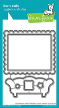 Load image into Gallery viewer, Lawn Fawn Custom Craft Die & Stamp Set Window Scene Winter (LF2673)