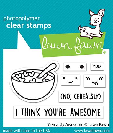 Lawn Fawn Photopolymer Clear Stamp & Die Set Cerealsly Awesome (LF2731)