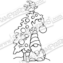 Load image into Gallery viewer, Stampendous Fran&#39;s Cling Rubber Stamps - Cling Gnome Tree (CRM346)
