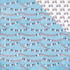 Photoplay Paper 12x12 Scrapbook Paper Main Street Parade Banners (MS2215)