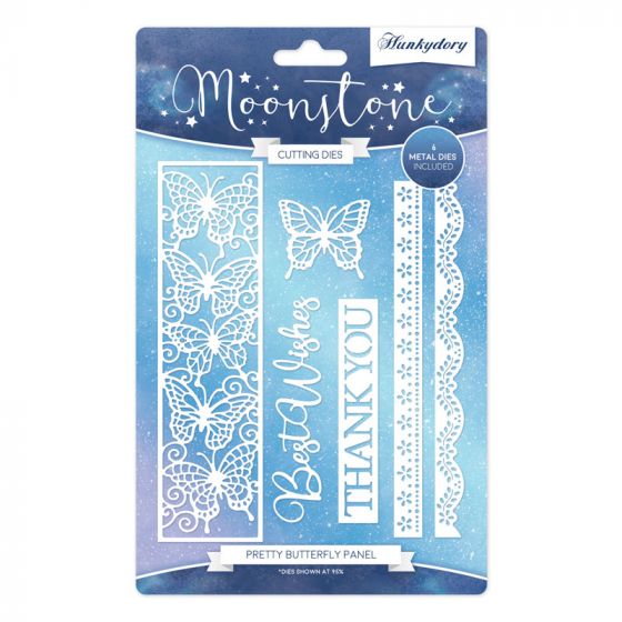 Hunkydory Moonstone Cutting Dies Pretty Butterfly Panel (MSTONE277)