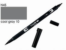 Load image into Gallery viewer, Tombow ABT Dual Brush Pens - Cool Gray 10 (ABT-N45)
