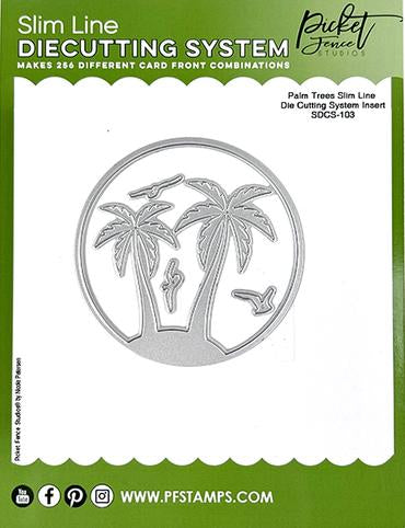 Picket Fence Studios Slim Line Diecutting System Palm Trees Slim Line (SDCS-103)