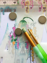 Load image into Gallery viewer, PaperArtsy Stencil Cottages designed by Kay Carley (PS194)