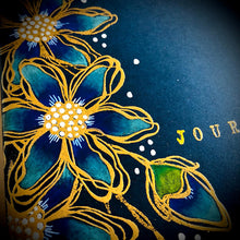 Load image into Gallery viewer, PaperArtsy Rubber Stamp Set Scribbly Flowers designed by Tracy Scott (TS058)