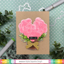 Load image into Gallery viewer, Waffle Flower Stencil-n-Stamp & Die Set Rose Bouquet