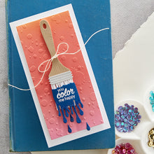 Load image into Gallery viewer, Spellbinders Paper Arts Clear Stamp Paint Your World Sentiments (STP-104)