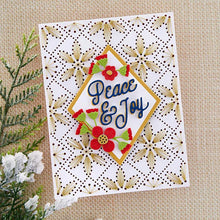 Load image into Gallery viewer, Spellbinders Paper Arts Stitchmas Christmas Collection Stitched Petal Diamond Background (S5-529)