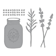 Load image into Gallery viewer, Spellbinders Paper Arts Victory Garden Collection Mason Jar and Lavender Die Set (S6-207)
