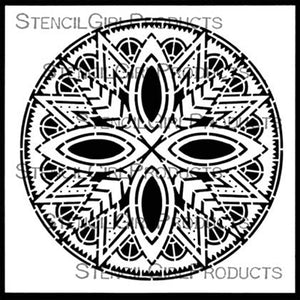 StencilGirl Products - Boho Mandala Circle 6" Stencil by Gwen Lafleur (S609)