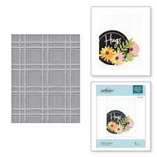 Load image into Gallery viewer, Spellbinders Detailed Embossing Folder Plaid Company (SES-018)