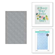 Load image into Gallery viewer, Spellbinders Paper Arts Embossing Folder Geo Screen (SES-030)