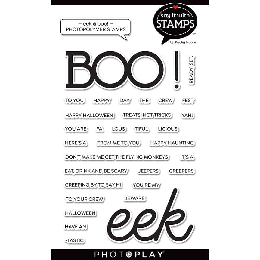 Photoplay Say it With Stamp Set - Boo/EEK (SIS2335)