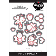 Load image into Gallery viewer, Photoplay Say It With Stamps Photopolymer Stamp & Die Set Busy Bees (SIS2655/2656)