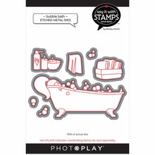 Load image into Gallery viewer, Photoplay Say It With Stamps Photopolymer Stamp & Die Set Bubble Bath (SIS2657/2658)