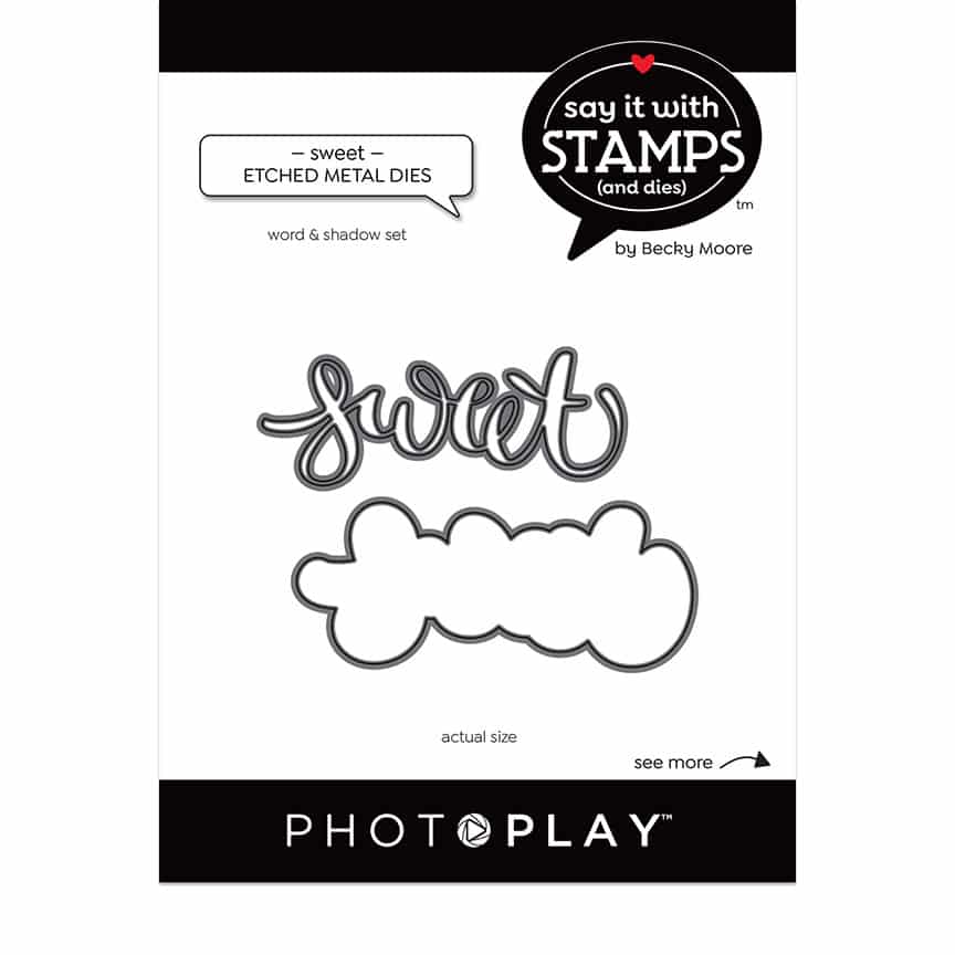 Photoplay - Say It With Stamps Collection - Clear Photopolymer Stamps -  Happy Birthday