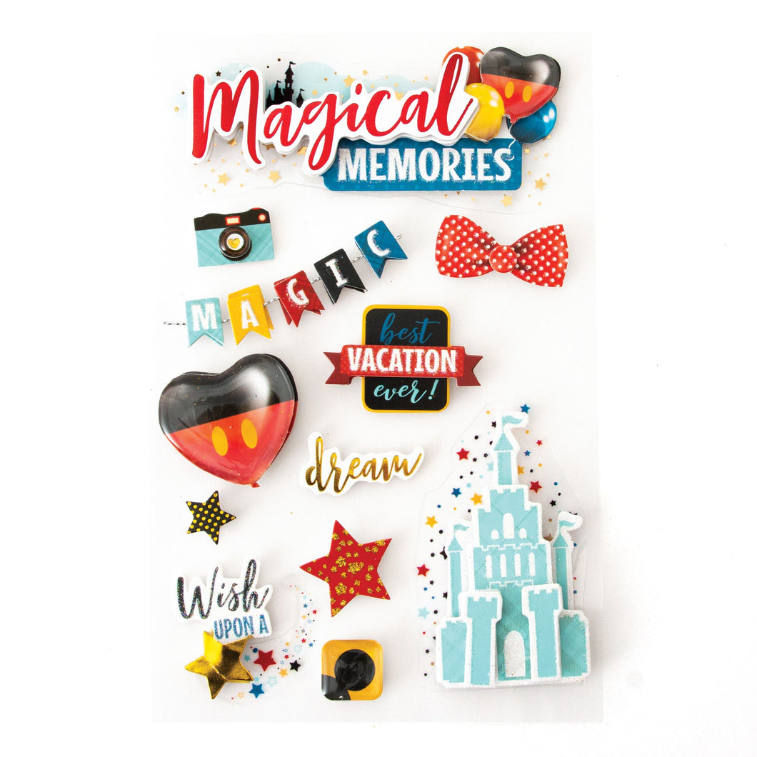 Paper House Productions 3D Stickers Magical Memories (STDM-0311)