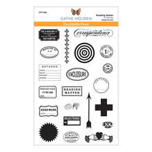 Load image into Gallery viewer, Spellbinders Paper Arts Clear Stamp Set Reading Matter (STP-168)