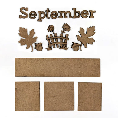 Foundation Decor Magnetic Calendar - September (40195-5)
