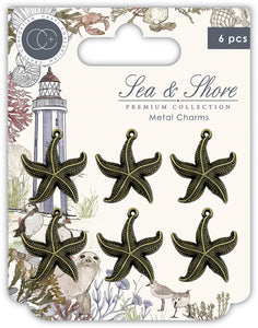 Craft Consortium Sea & Shore Premium Collection Metal Charms Starfish (CCMCHPM025)