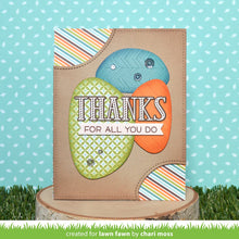 Load image into Gallery viewer, Lawn Fawn Photopolymer Clear Stamp & Die Set Thanks Thanks Thanks (LF2405/2406)