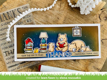 Load image into Gallery viewer, Lawn Fawn Photopolymer Clear Stamp & Die Set Thanks Thanks Thanks (LF2405/2406)