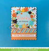 Load image into Gallery viewer, Lawn Fawn Photopolymer Clear Stamp & Die Set Thanks Thanks Thanks (LF2405/2406)