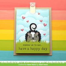 Load image into Gallery viewer, Lawn Fawn Custom Craft Dies Tiny Gift Box Skunk Add-On (LF2737)
