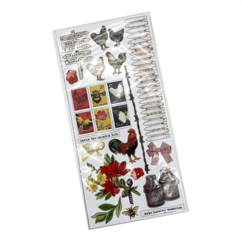 49 and Market - Vintage Artistry Moonlit Garden Collection - Laser Cut Elements - Wildflower