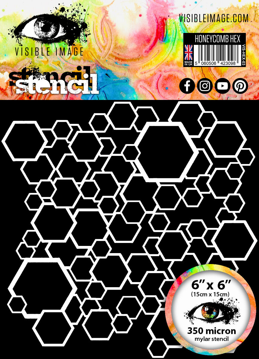 Visible Image Stencil Honeycomb Hex (VIS-HEX-03)