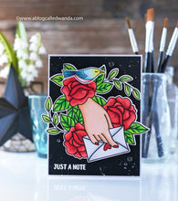 Load image into Gallery viewer, Waffle Flower Love Letter Stamp & Stencil Set