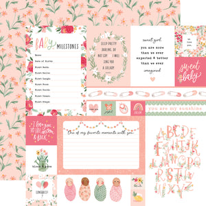 Echo Park Paper Co. Welcome Baby Girl Collection Kit (WBG233016)