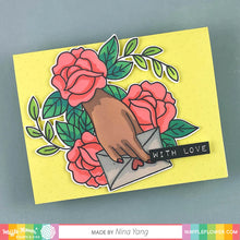 Load image into Gallery viewer, Waffle Flower Love Letter Stamp & Stencil Set