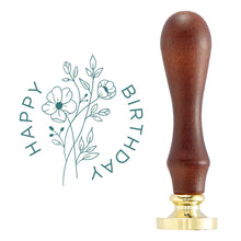 Load image into Gallery viewer, Spellbinders Paper Arts Wax Seal Stamp Wildflower Happy Birthday (WS-015)