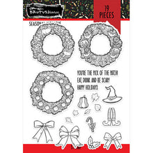 Load image into Gallery viewer, Brutus Monroe Stamp & De Set Seasonal Wreaths