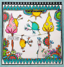 Load image into Gallery viewer, PaperArtsy Stamp Set Chickens designed by Elena Zinski (ZA57)