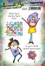 Load image into Gallery viewer, PaperArtsy Stamp Set Girls Just Wanna Have Fun designed by Elena Zinski (ZA63)