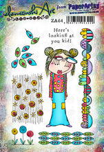 Load image into Gallery viewer, PaperArtsy Stamp Set Here's Looking at You Kid designed by Elena Zinski (ZA64)