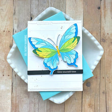 Load image into Gallery viewer, Pinkfresh Studio Clear Stamp, Die, & Stencil Set Butterflies (113321)
