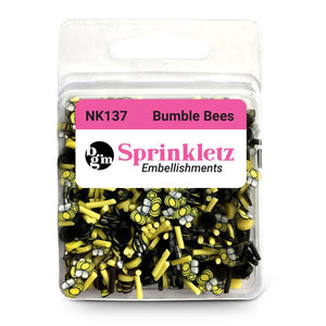 Buttons, Galore & More Sprinkletz Embellishments Bumble Bees (NK137)