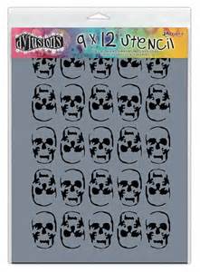 Dylusions Stencil : Skulls Large DYS45458
