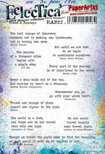 Load image into Gallery viewer, PaperArtsy Electica3 Rubber Stamp Travel & Journeys by Alison Bomber (EAB12)