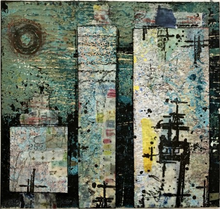 Load image into Gallery viewer, PaperArtsy Eclectica3 Mini Stamp Number 44 designed by Seth Apter (EM44)