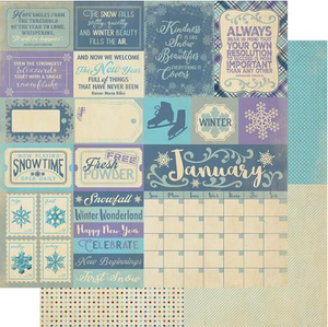 Authentique The Calendar Collection- January Paper Pack (CAL049)