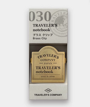 Load image into Gallery viewer, Traveler&#39;s Company Brass Clip Traveler&#39;s Company Logo (43089-006)
